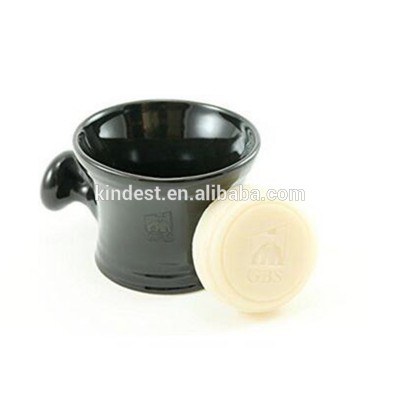 Customized logo Ceramic Porcelain Men's Shaving Soap Bowl With Handle